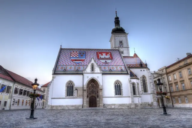St Mark's Church and its heraldic tiled roof in Zagreb's Upper Town