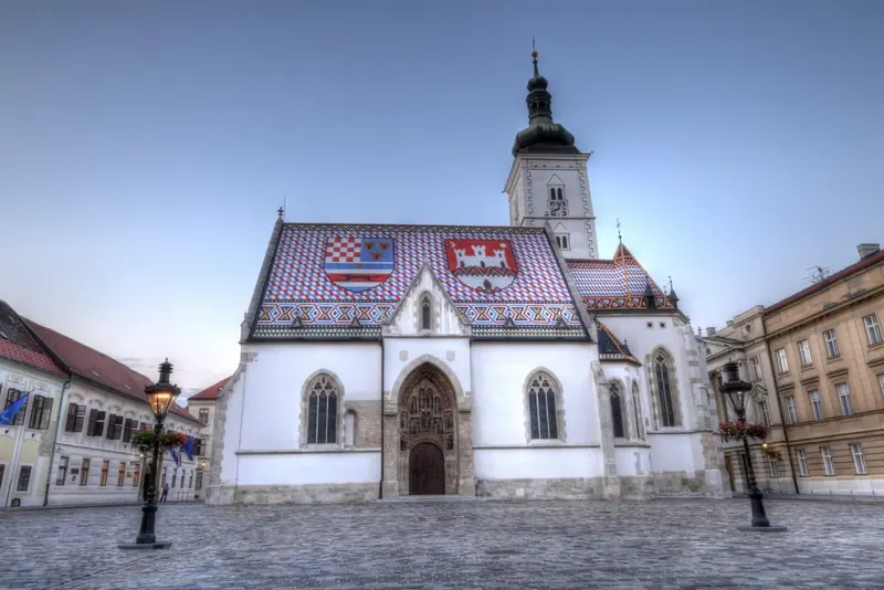 St Mark's Church and its heraldic tiled roof in Zagreb's Upper Town